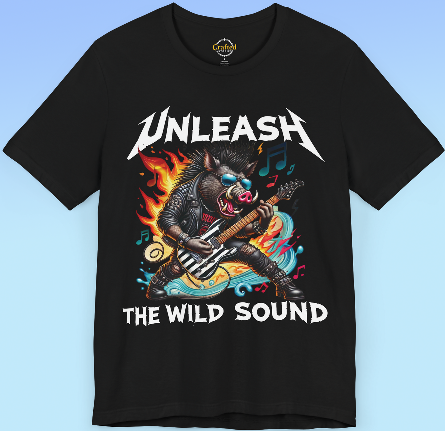 Unleash the wild sound....and the Beast within. Rock 'n' Roll Heavy Metal Tee, heavy sound, Unisex Jersey Short Sleeve T shirt