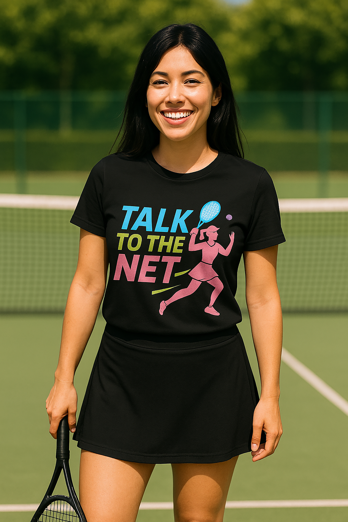 Talk to the Net- Tennis Short Sleeve T-shirt