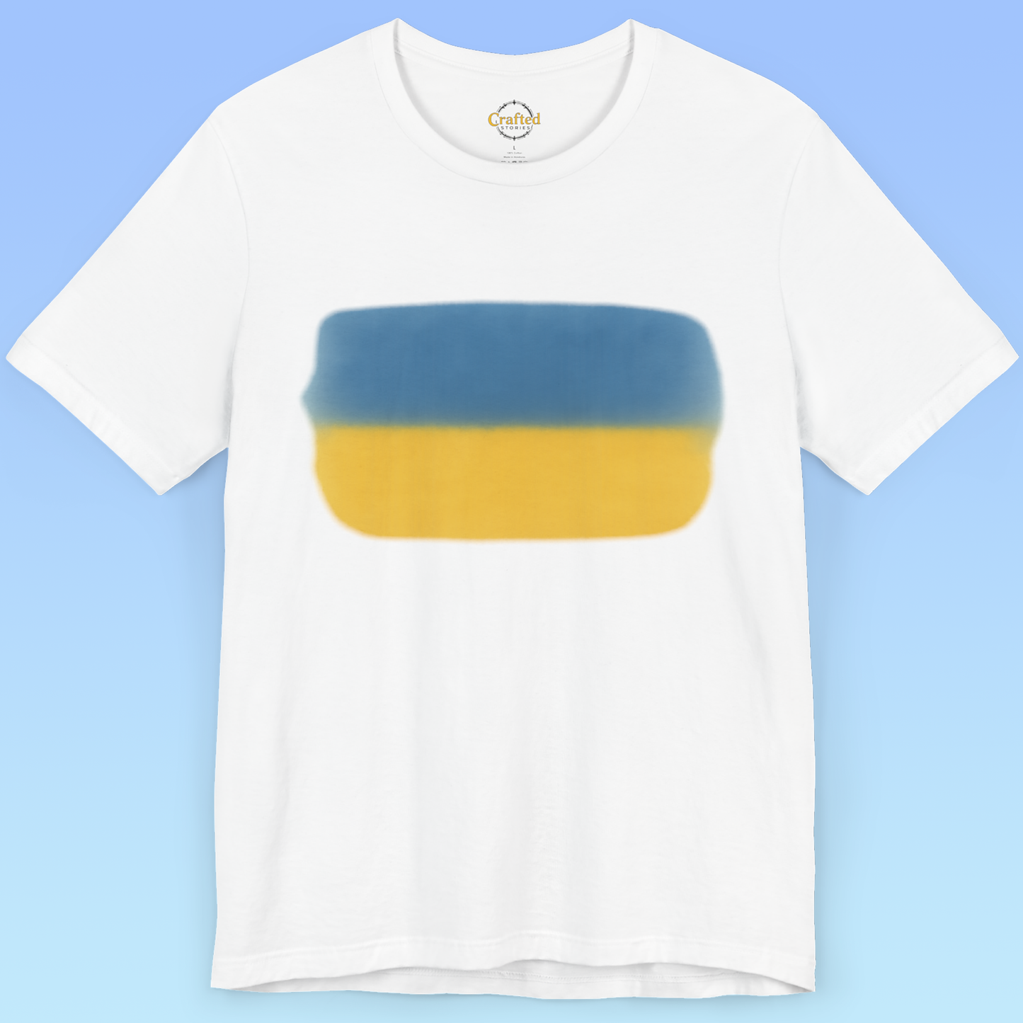 Ukrainian flag and love for homeland Short Sleeve T shirt
