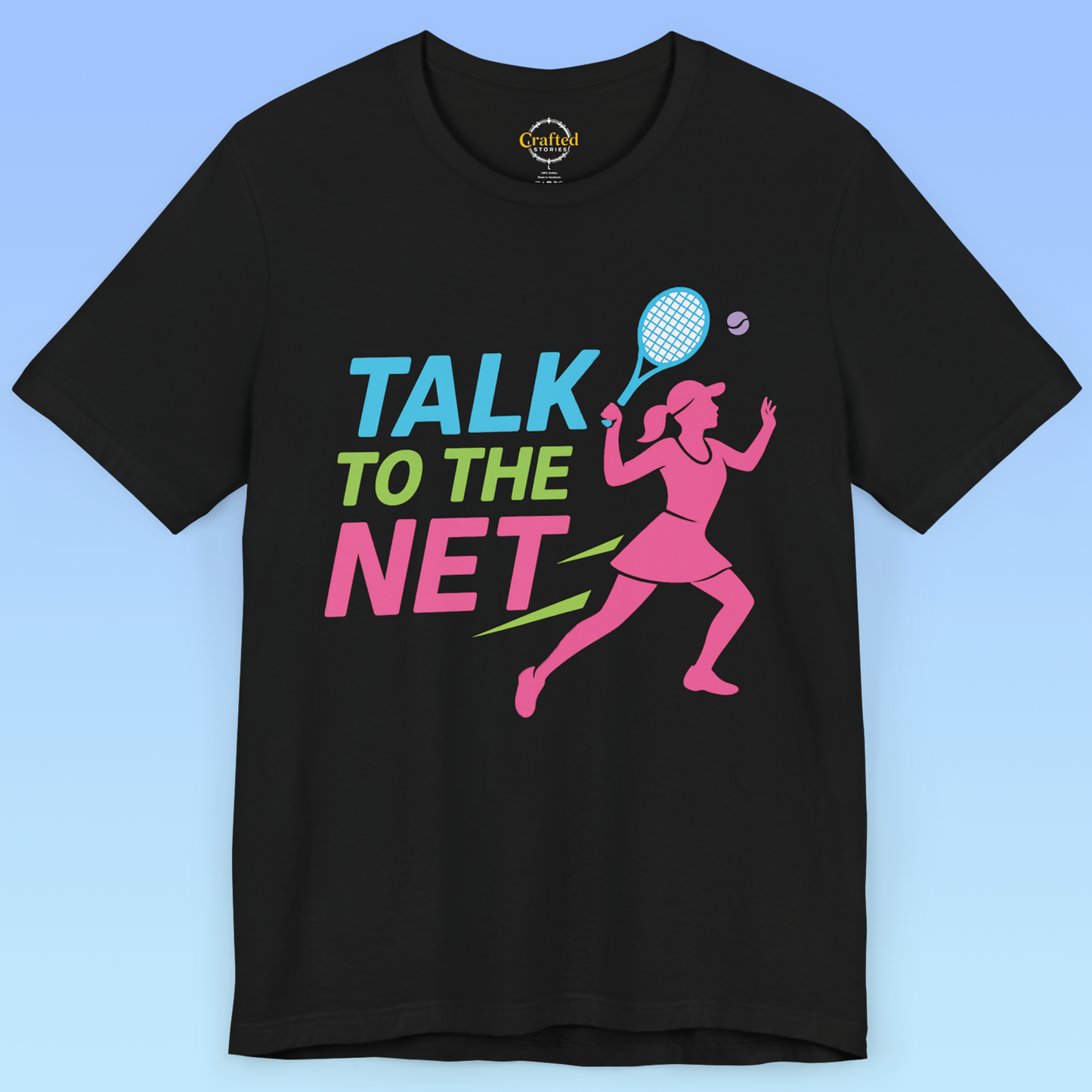 Talk to the Net- Tennis Short Sleeve T-shirt