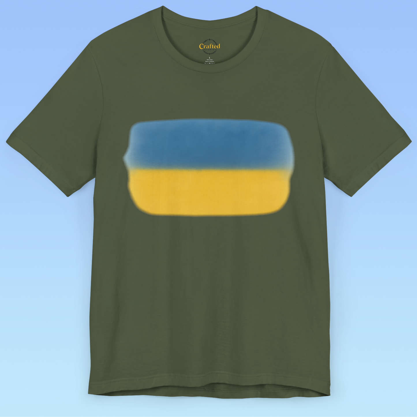 Ukrainian flag and love for homeland Short Sleeve T shirt