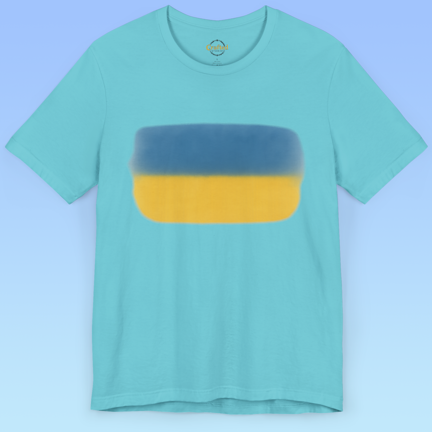 Ukrainian flag and love for homeland Short Sleeve T shirt