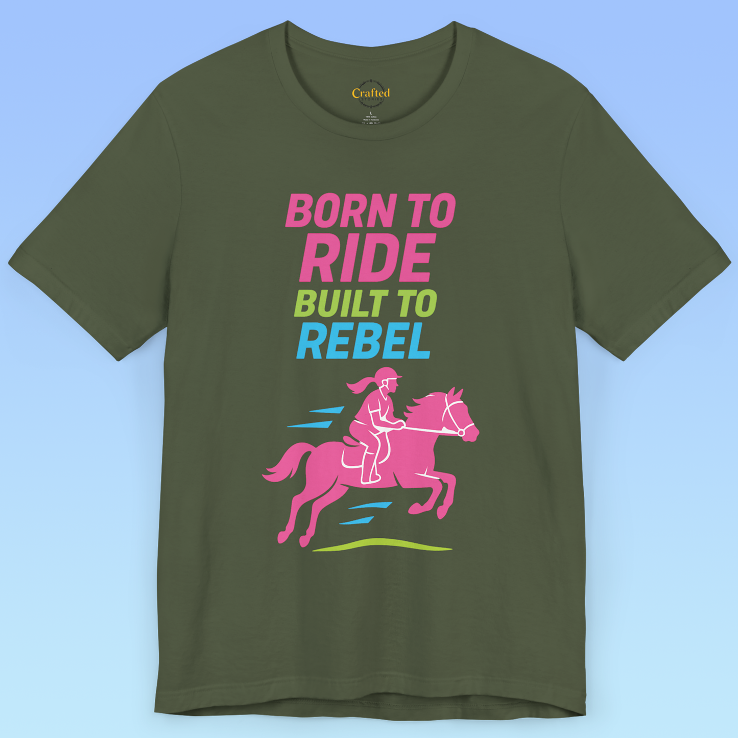 BORN TO RIDE- Short Sleeve Women T-shirt