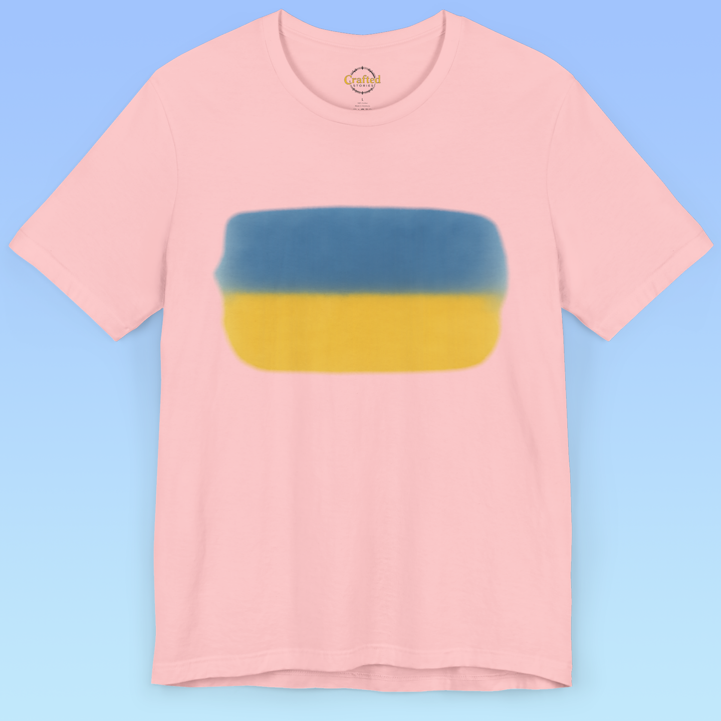 Ukrainian flag and love for homeland Short Sleeve T shirt