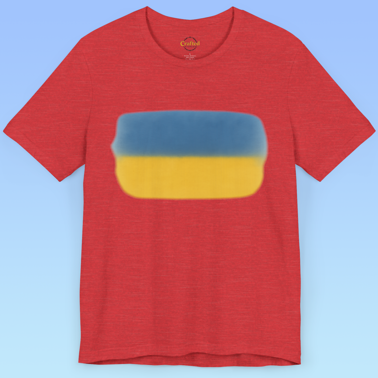 Ukrainian flag and love for homeland Short Sleeve T shirt