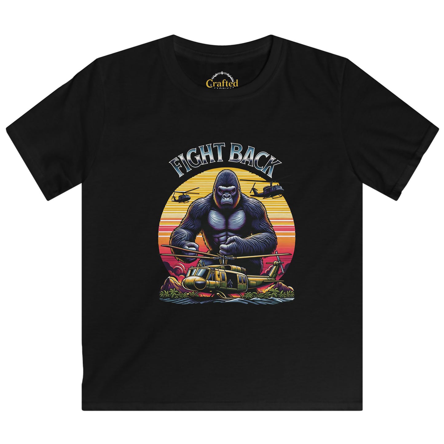 Fight Back and never give up Kids Softstyle Tee