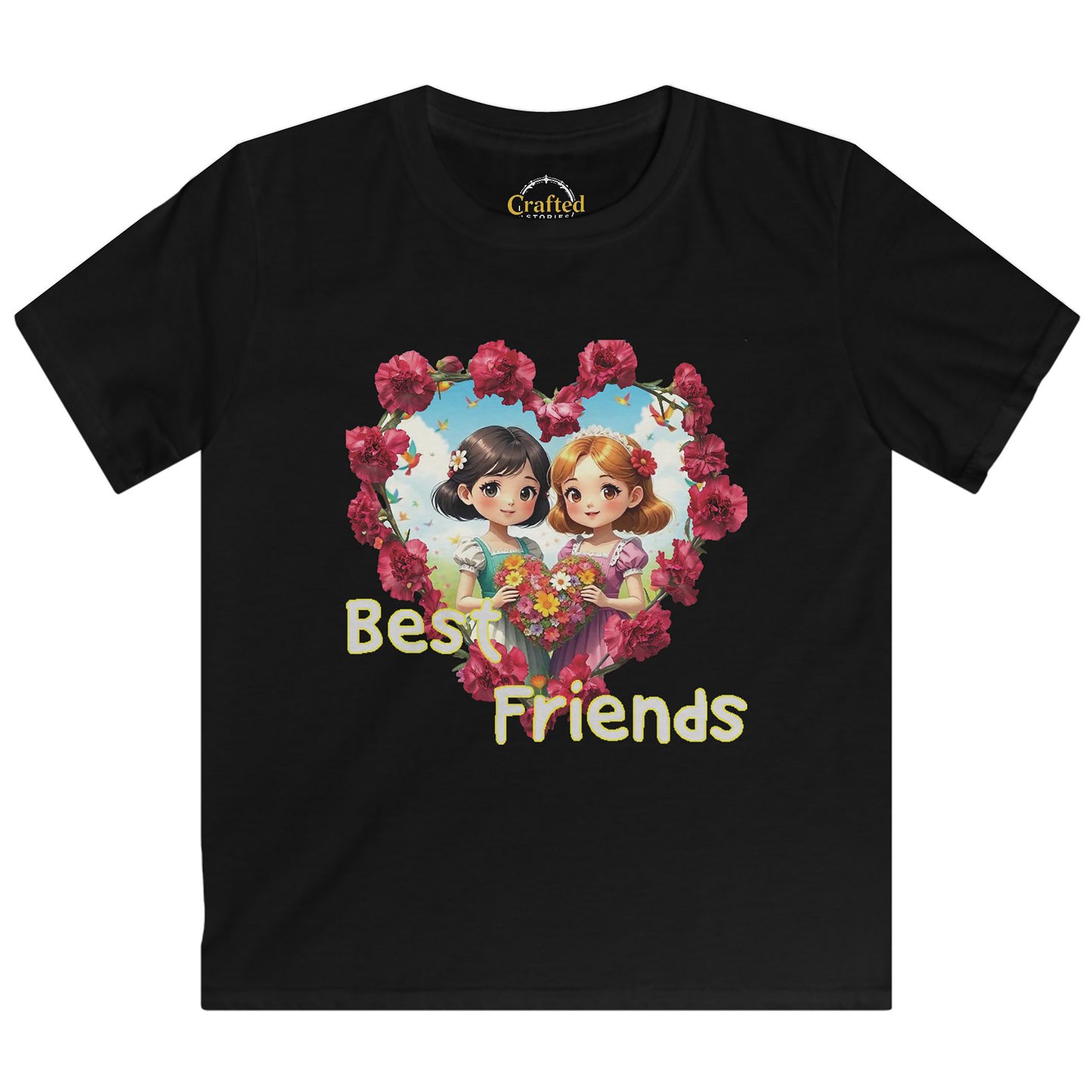 Best Friends girls Kids Softstyle Tee
