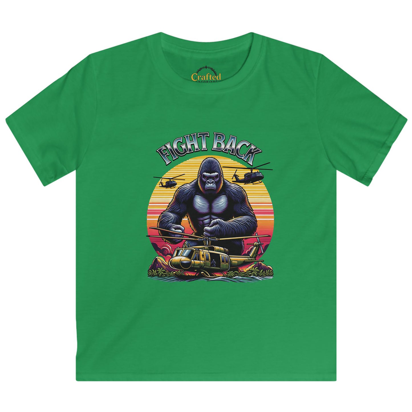 Fight Back and never give up Kids Softstyle Tee