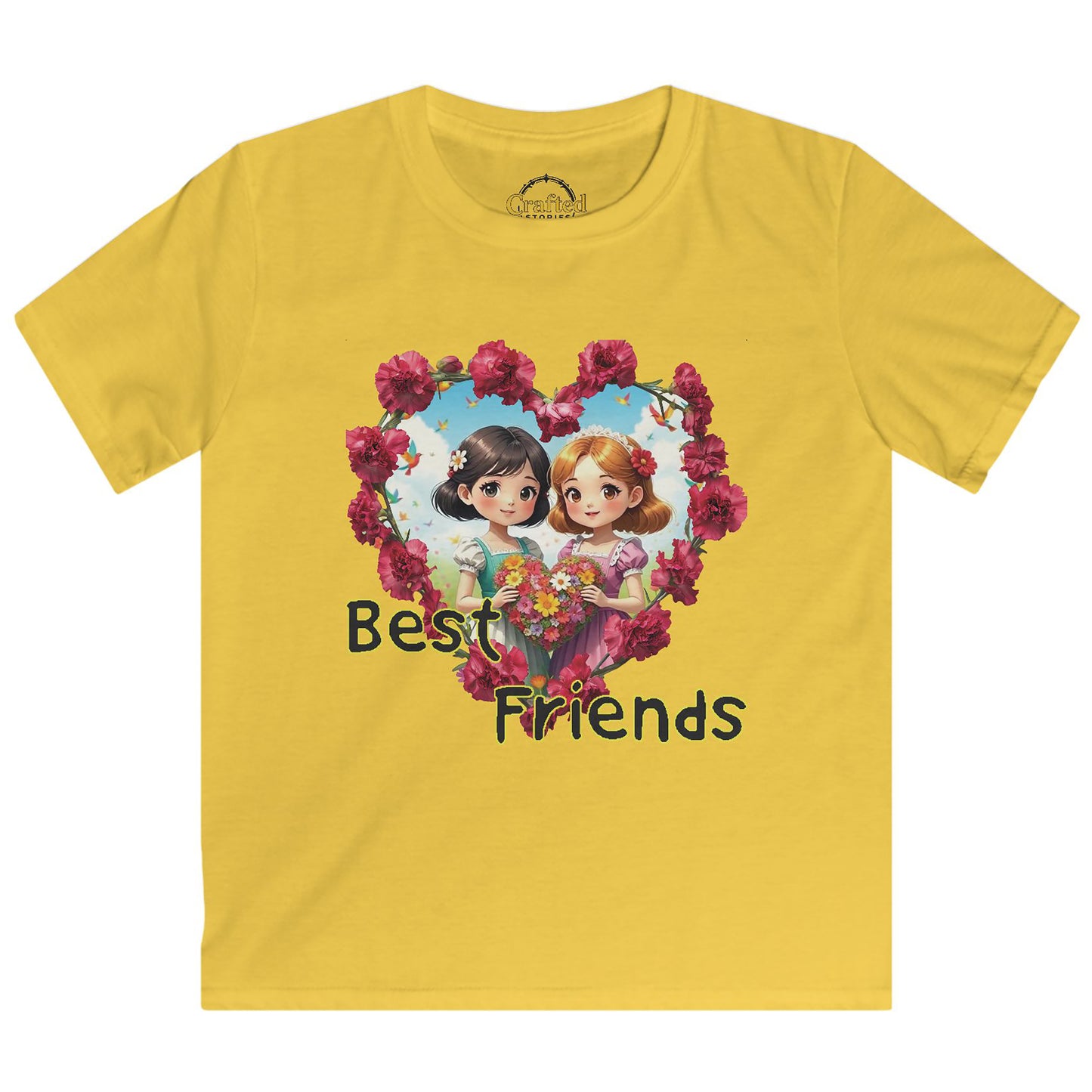 Best Friends girls Kids Softstyle Tee