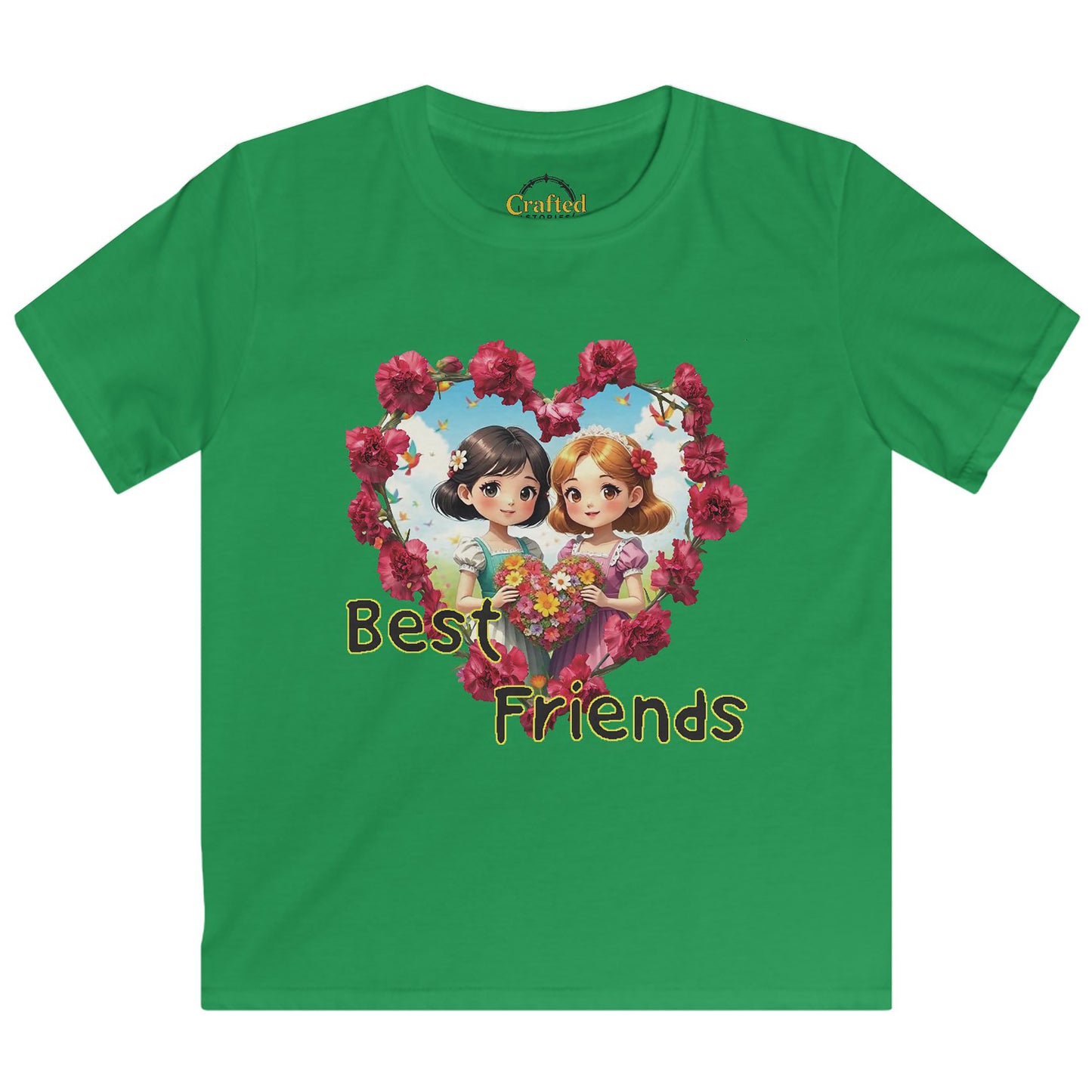 Best Friends girls Kids Softstyle Tee