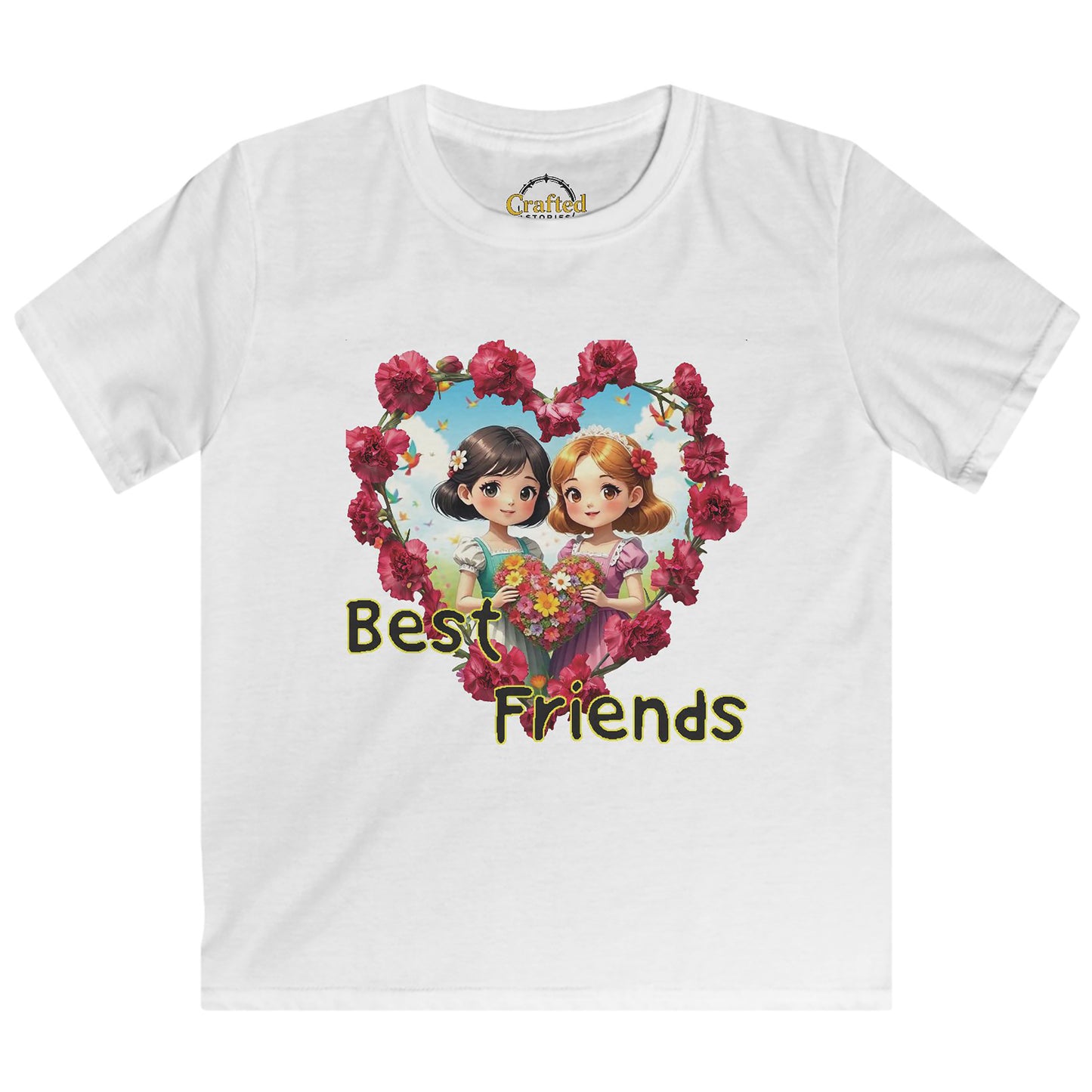 Best Friends girls Kids Softstyle Tee