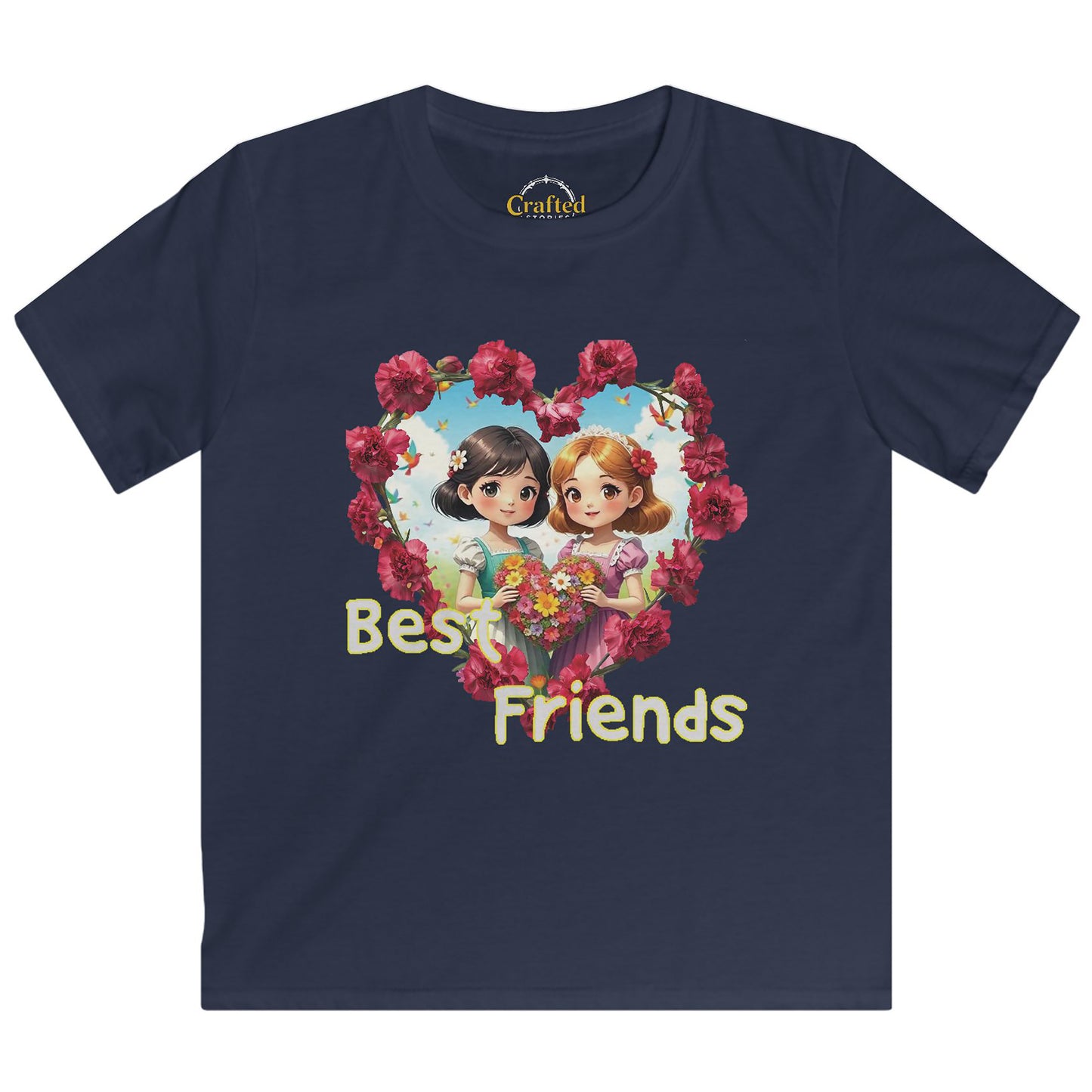 Best Friends girls Kids Softstyle Tee
