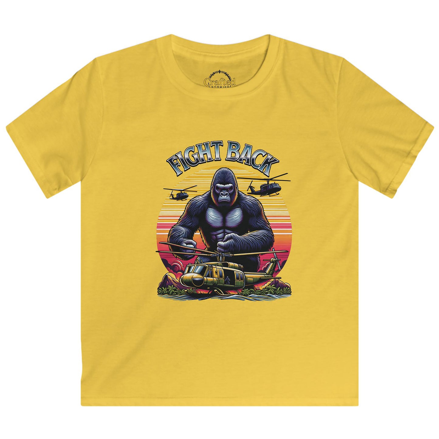 Fight Back and never give up Kids Softstyle Tee