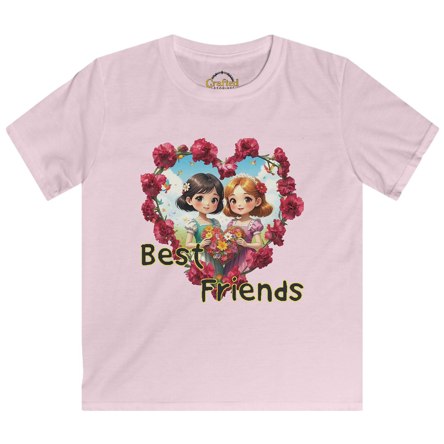 Best Friends girls Kids Softstyle Tee