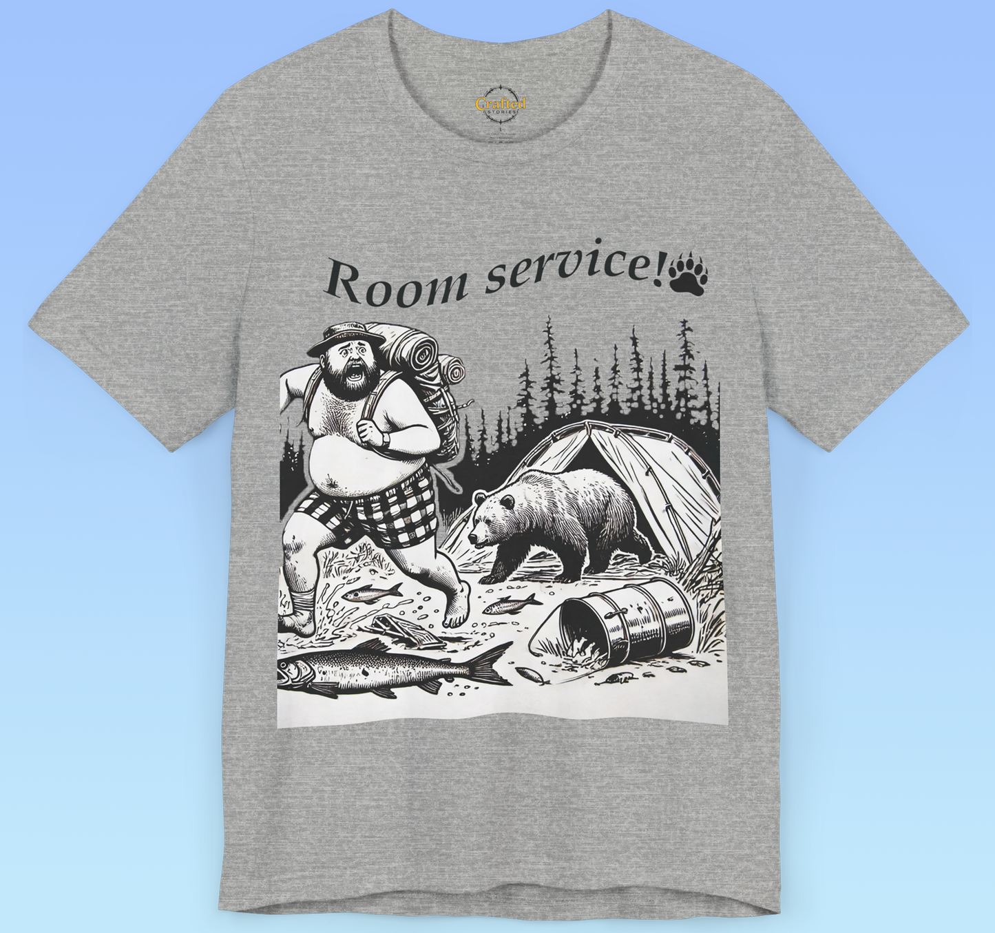 Room Service! – Wild Edition Camping T shirt Unisex Jersey Short Sleeve Tee