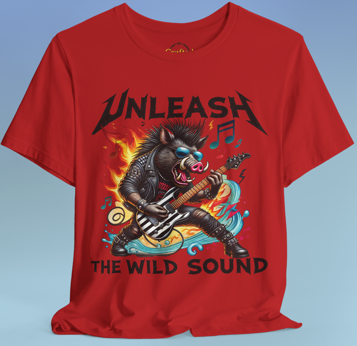 Unleash the wild sound....and the Beast within. Rock 'n' Roll Heavy Metal Tee, heavy sound, Unisex Jersey Short Sleeve T shirt