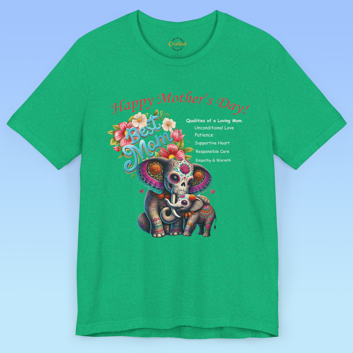 Mother's Day Love – Elephant Edition, women Jersey Short Sleeve T shirt