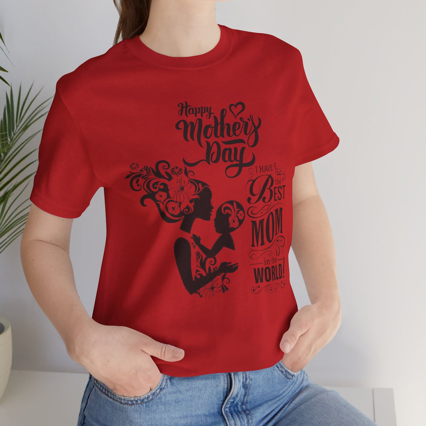 Mother´s day- Best Mom - Women Jersey Short Sleeve T shirt