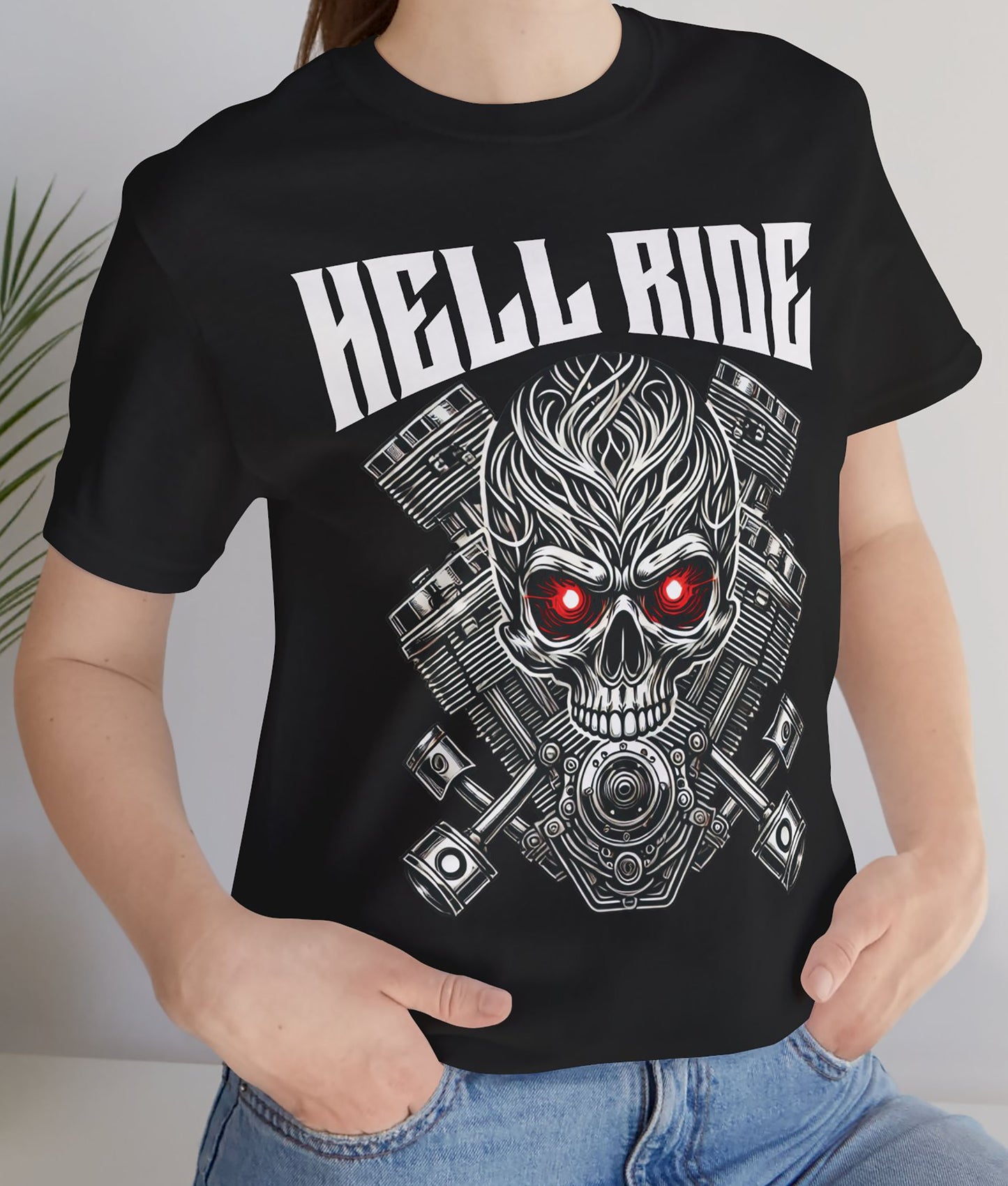 HELL RIDE – Rock ‘n’ Roll Tee Unisex Jersey Short Sleeve Tee