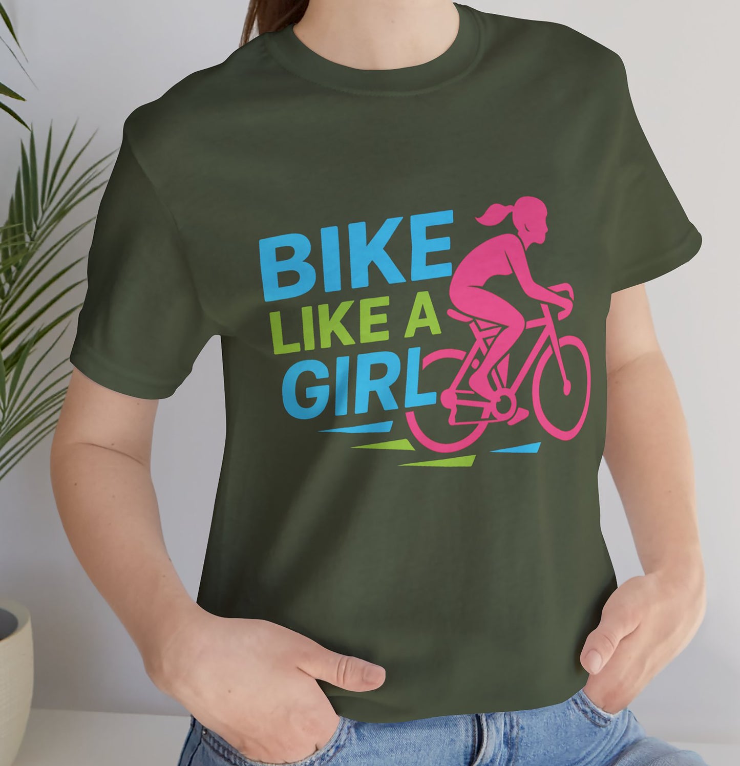 Bike like a Girl- Short Sleeve T- shirt