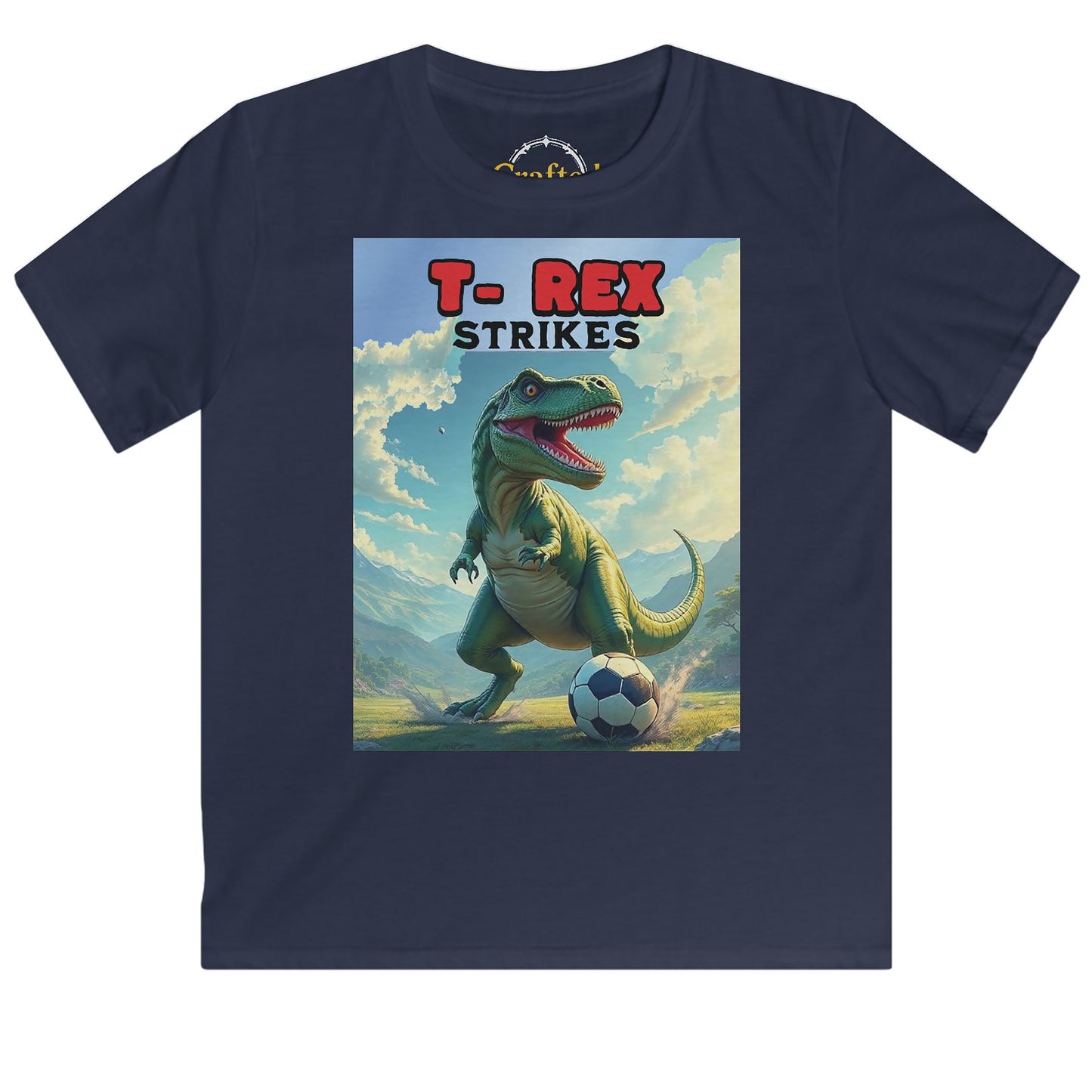 T- Rex strikes Kids Softstyle Tee