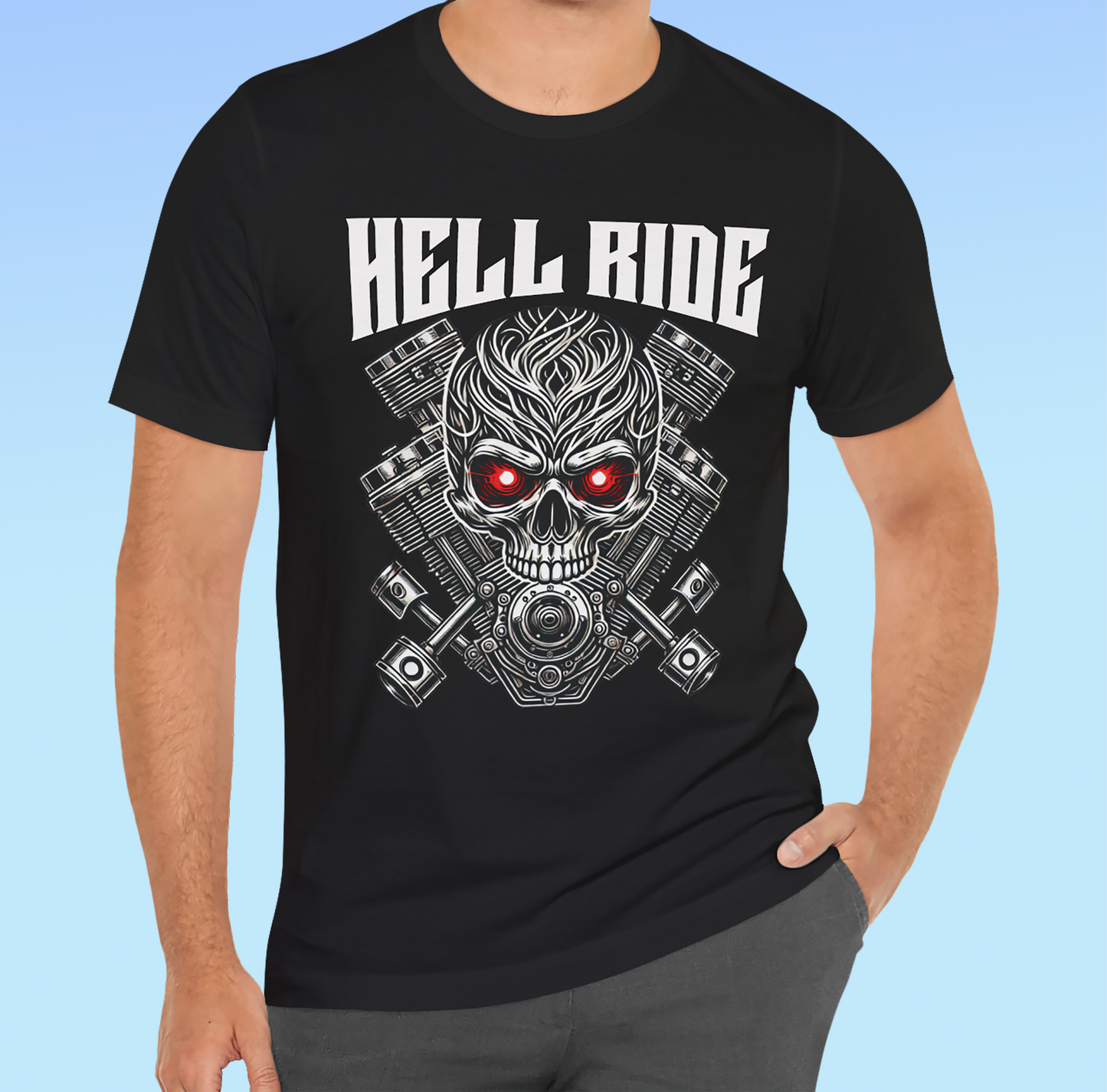 HELL RIDE – Rock ‘n’ Roll Tee Unisex Jersey Short Sleeve Tee