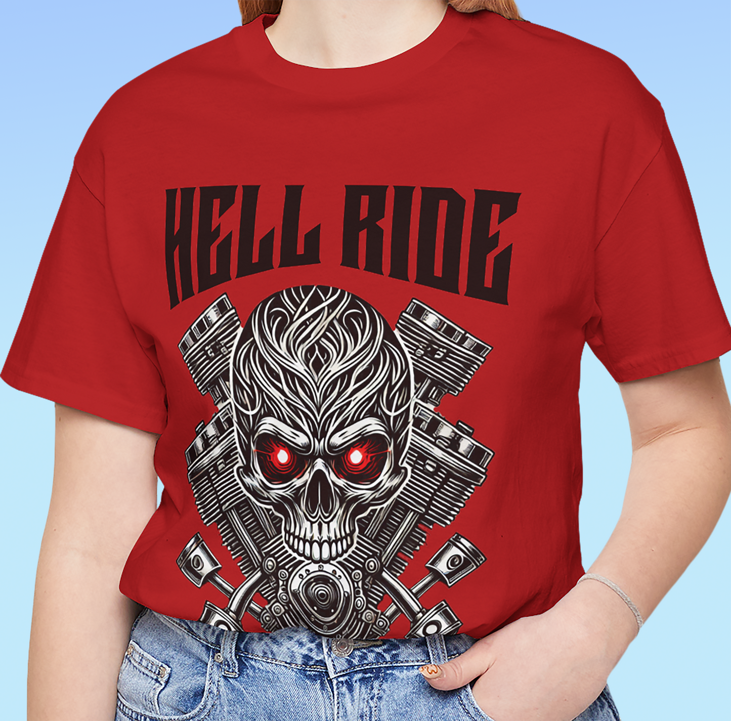HELL RIDE – Rock ‘n’ Roll Tee Unisex Jersey Short Sleeve Tee