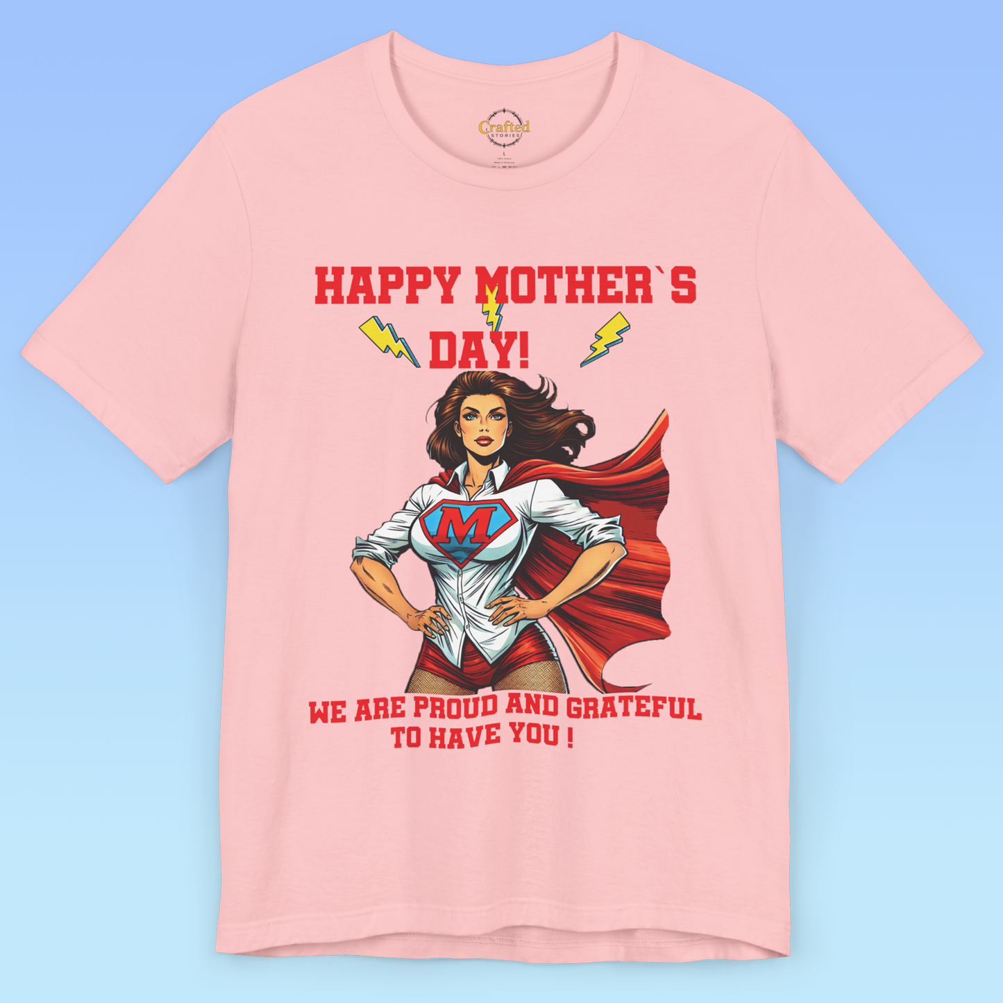 Mother`s day Supermom – Our Everyday Hero Tee, women Jersey Short Sleeve T shirt