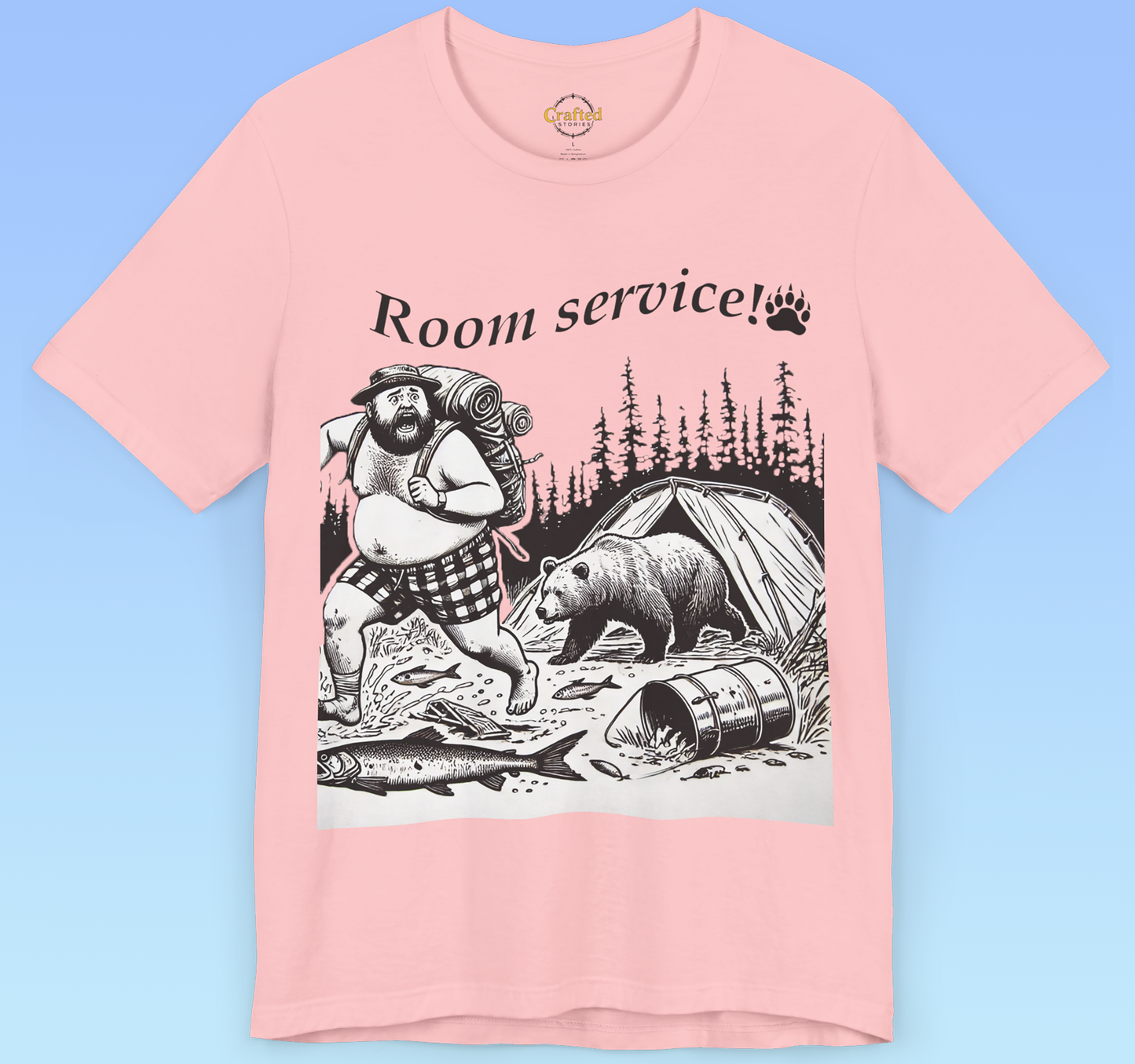 Room Service! – Wild Edition Camping T shirt Unisex Jersey Short Sleeve Tee