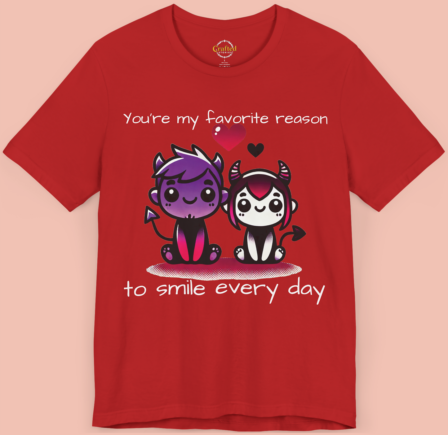 Happy Valentine`s Day Unisex Jersey Short Sleeve Tee