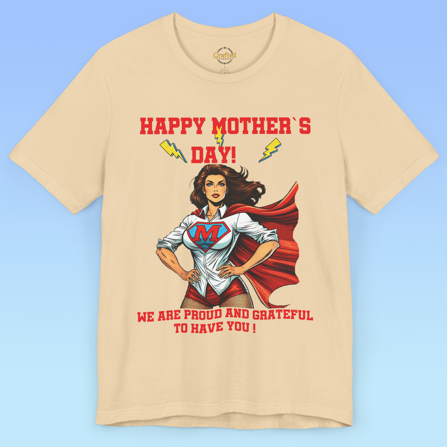 Mother`s day Supermom – Our Everyday Hero Tee, women Jersey Short Sleeve T shirt