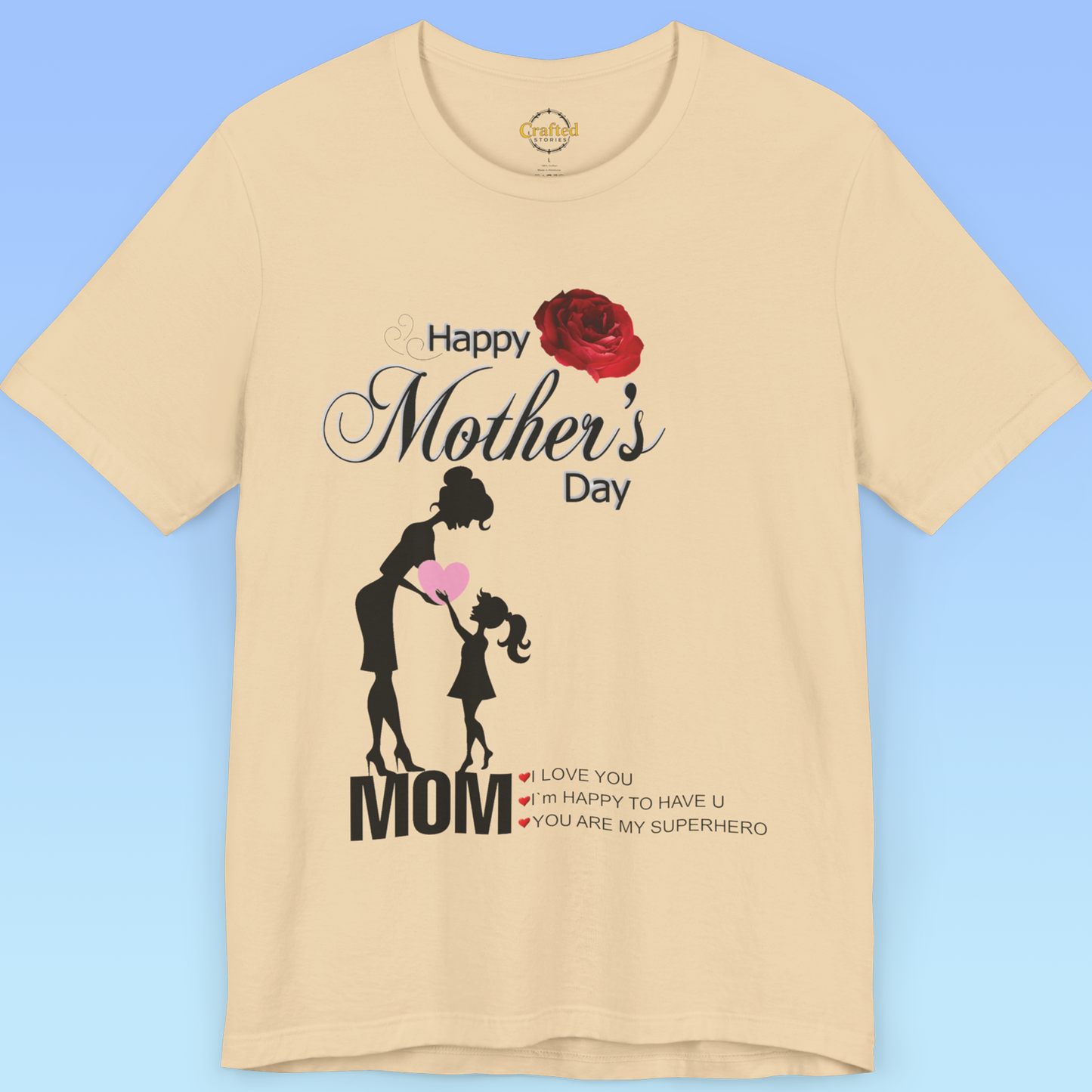 Mother`s Day, Thank You, Mom – Strong, Busy, Loved, Women Tee, Jersey Short Sleeve T shirt
