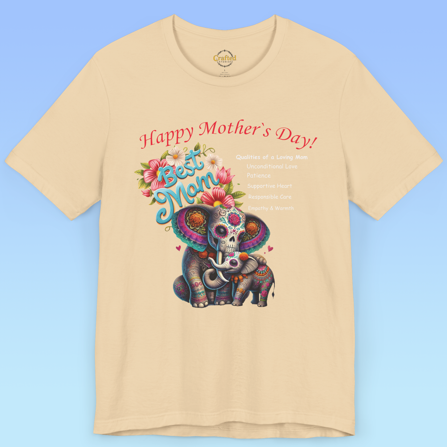Mother's Day Love – Elephant Edition, women Jersey Short Sleeve T shirt