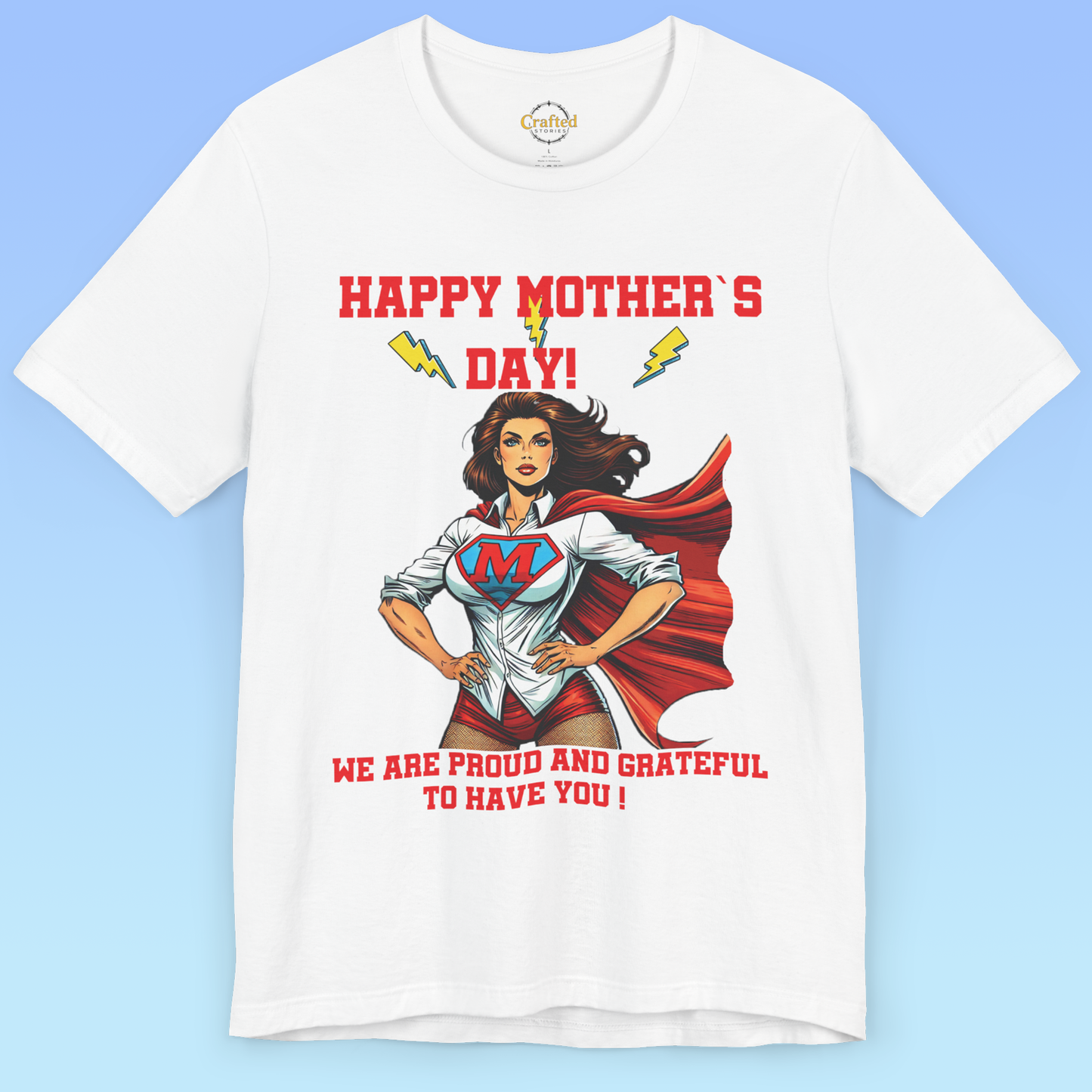 Mother`s day Supermom – Our Everyday Hero Tee, women Jersey Short Sleeve T shirt