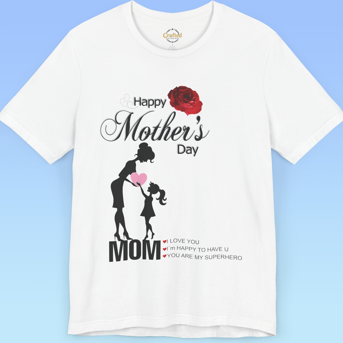 Mother`s Day, Thank You, Mom – Strong, Busy, Loved, Women Tee, Jersey Short Sleeve T shirt
