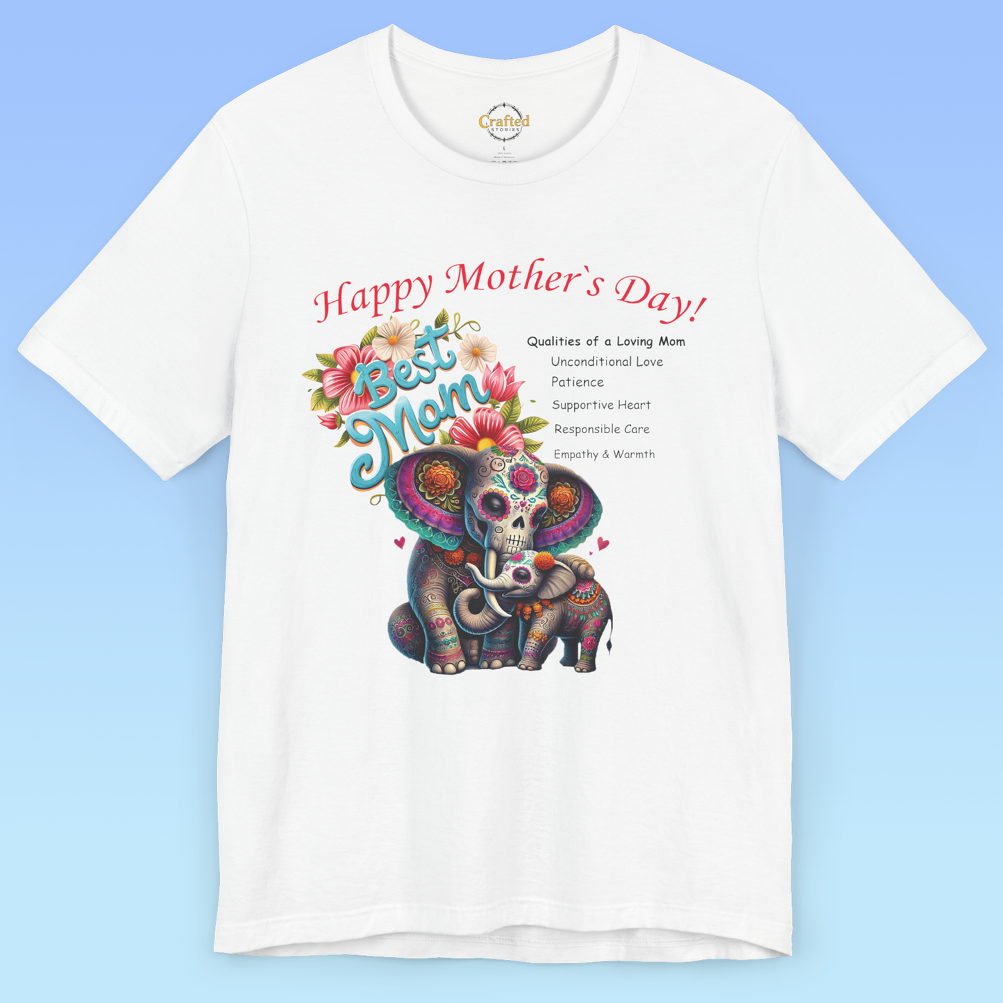 Mother's Day Love – Elephant Edition, women Jersey Short Sleeve T shirt