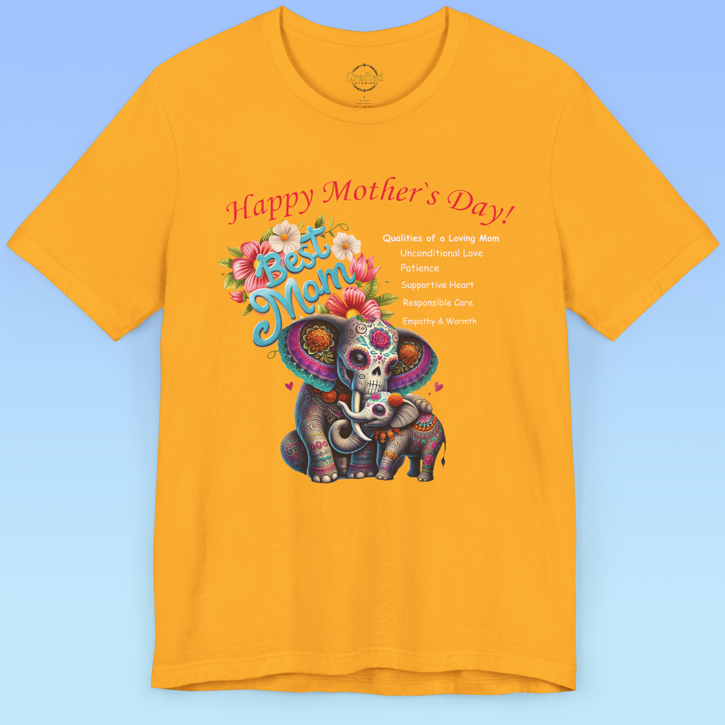 Mother's Day Love – Elephant Edition, women Jersey Short Sleeve T shirt