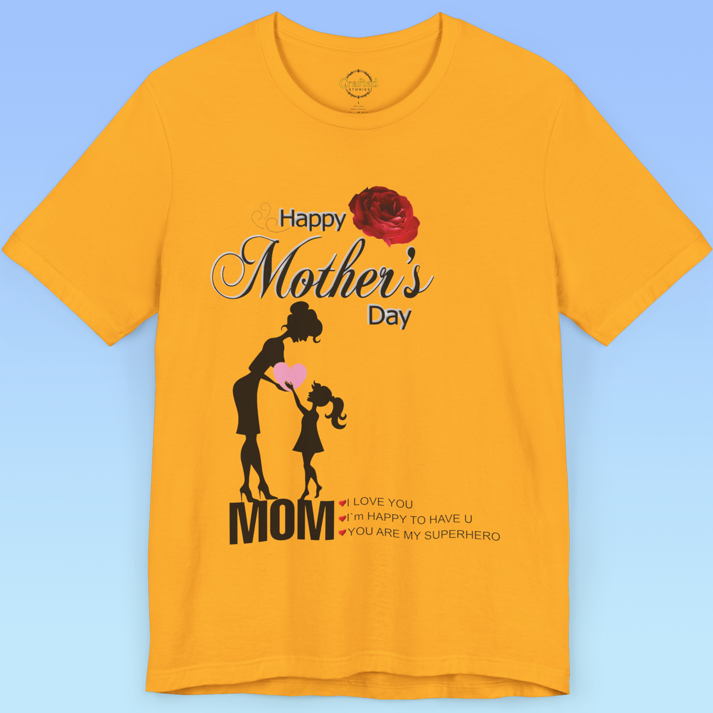 Mother`s Day, Thank You, Mom – Strong, Busy, Loved, Women Tee, Jersey Short Sleeve T shirt