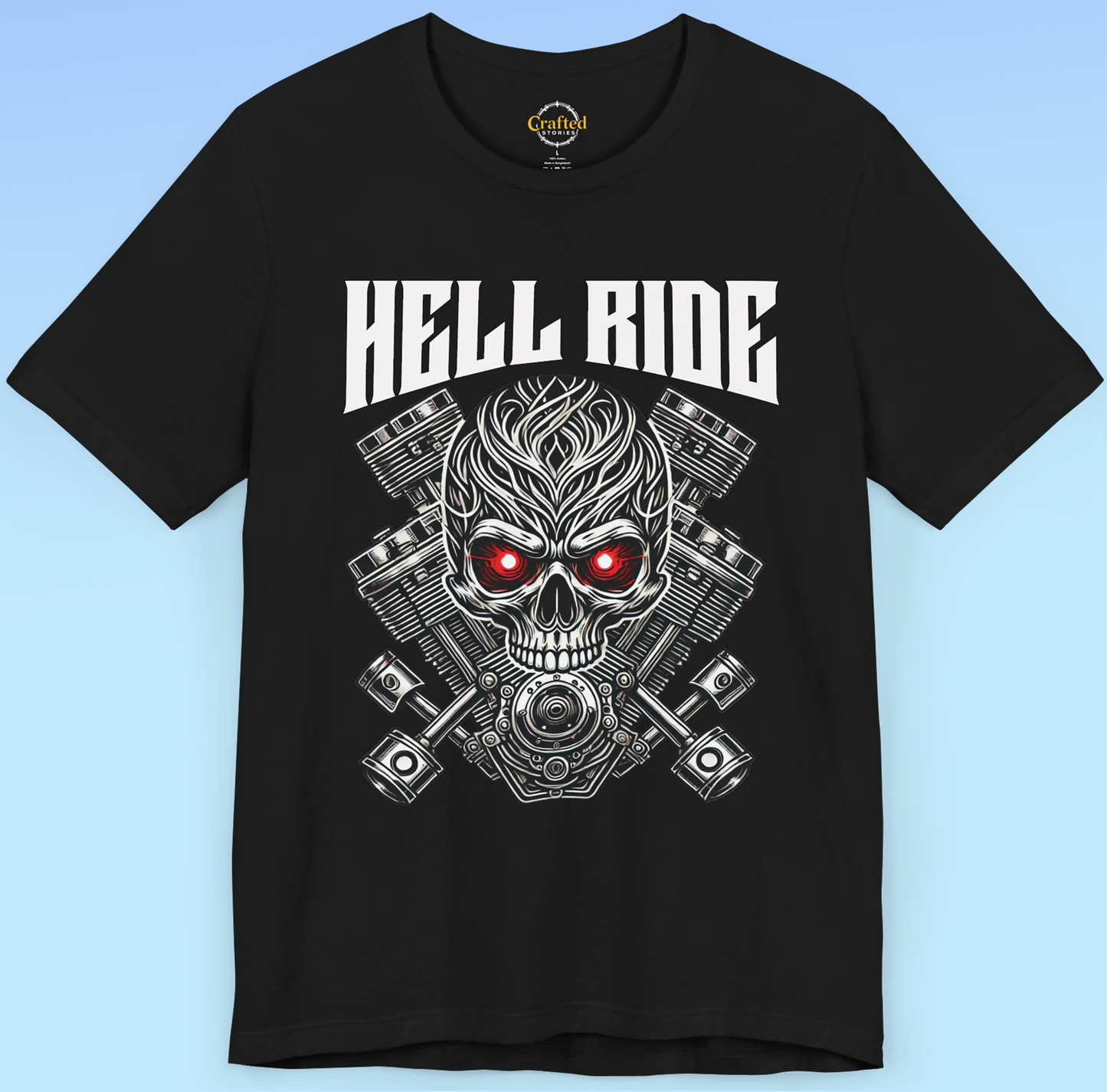 HELL RIDE – Rock ‘n’ Roll Tee Unisex Jersey Short Sleeve Tee