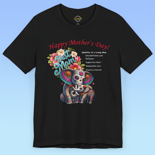 Mother's Day Love – Elephant Edition, women Jersey Short Sleeve T shirt