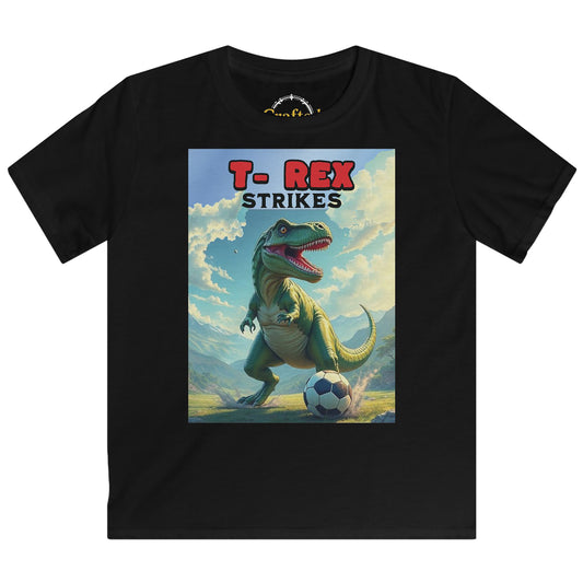 T- Rex strikes Kids Softstyle Tee