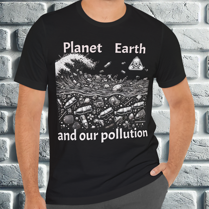 Planet Earth and Our Pollution – Eco-Conscious T-Shirt Unisex Jersey Short Sleeve 🌍♻️