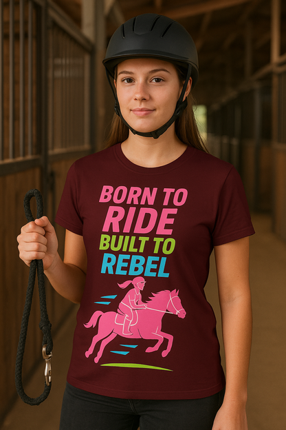 BORN TO RIDE- Short Sleeve Women T-shirt