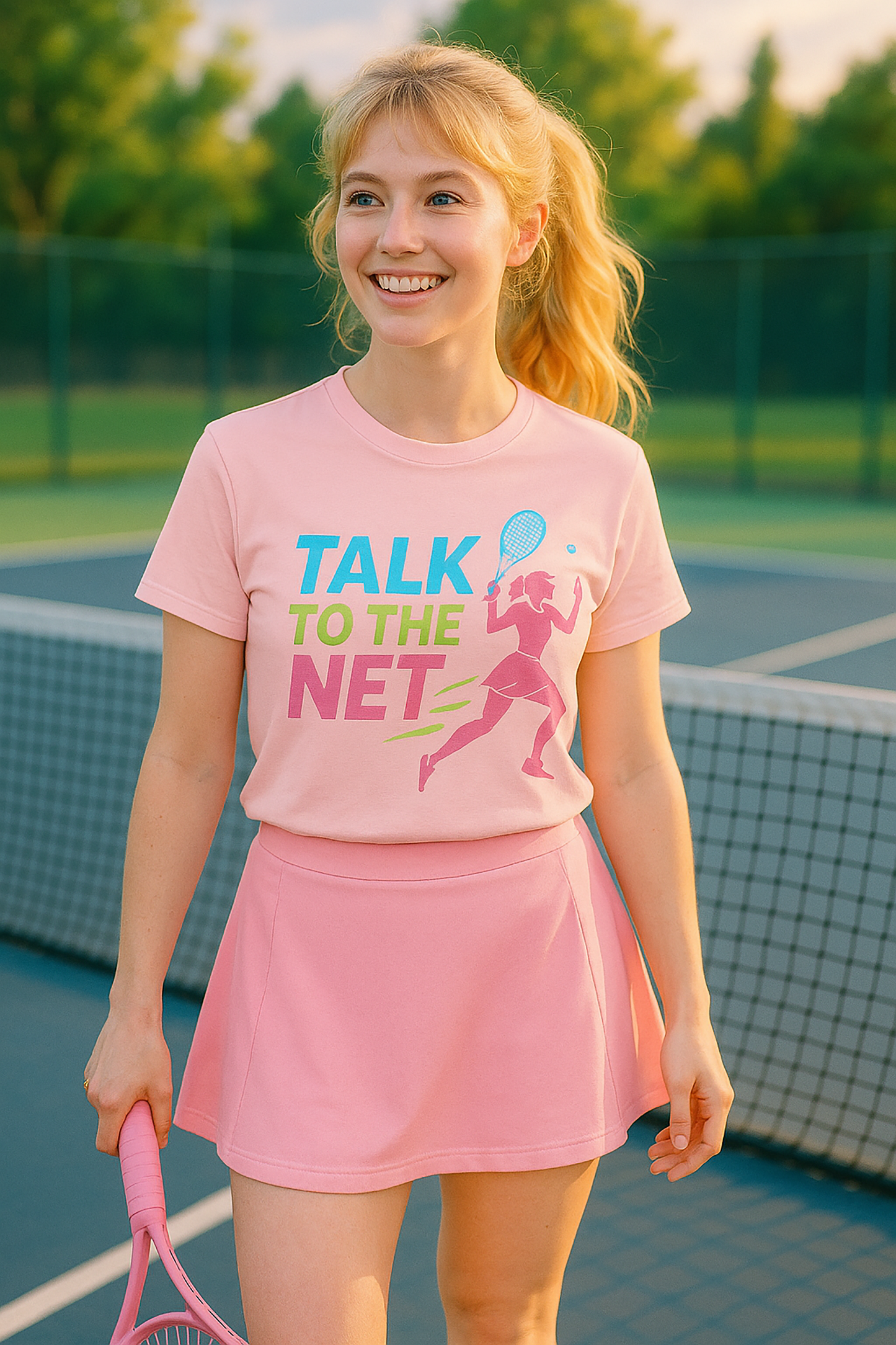 Talk to the Net- Tennis Short Sleeve T-shirt