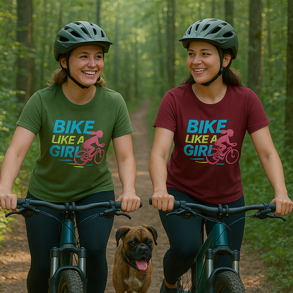 Bike like a Girl- Short Sleeve T- shirt