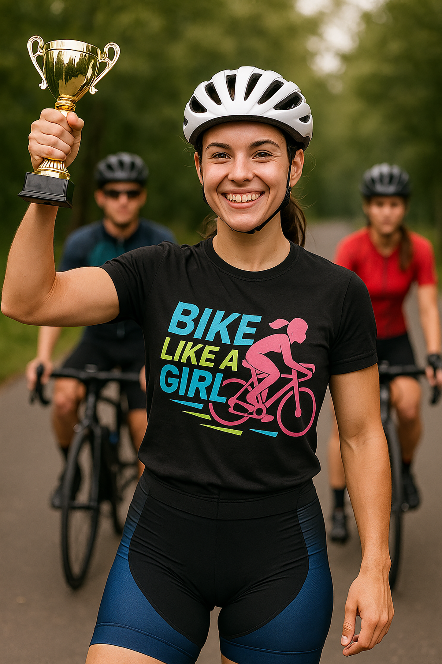 Bike like a Girl- Short Sleeve T- shirt