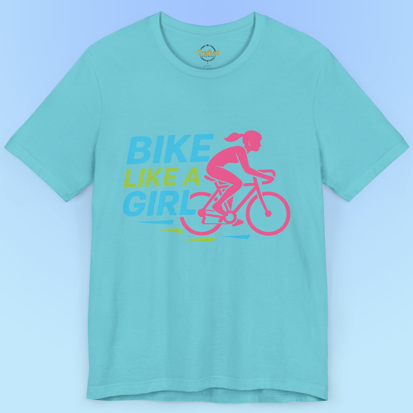 Bike like a Girl- Short Sleeve T- shirt