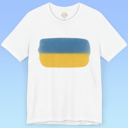 Ukrainian flag and love for homeland Short Sleeve T shirt