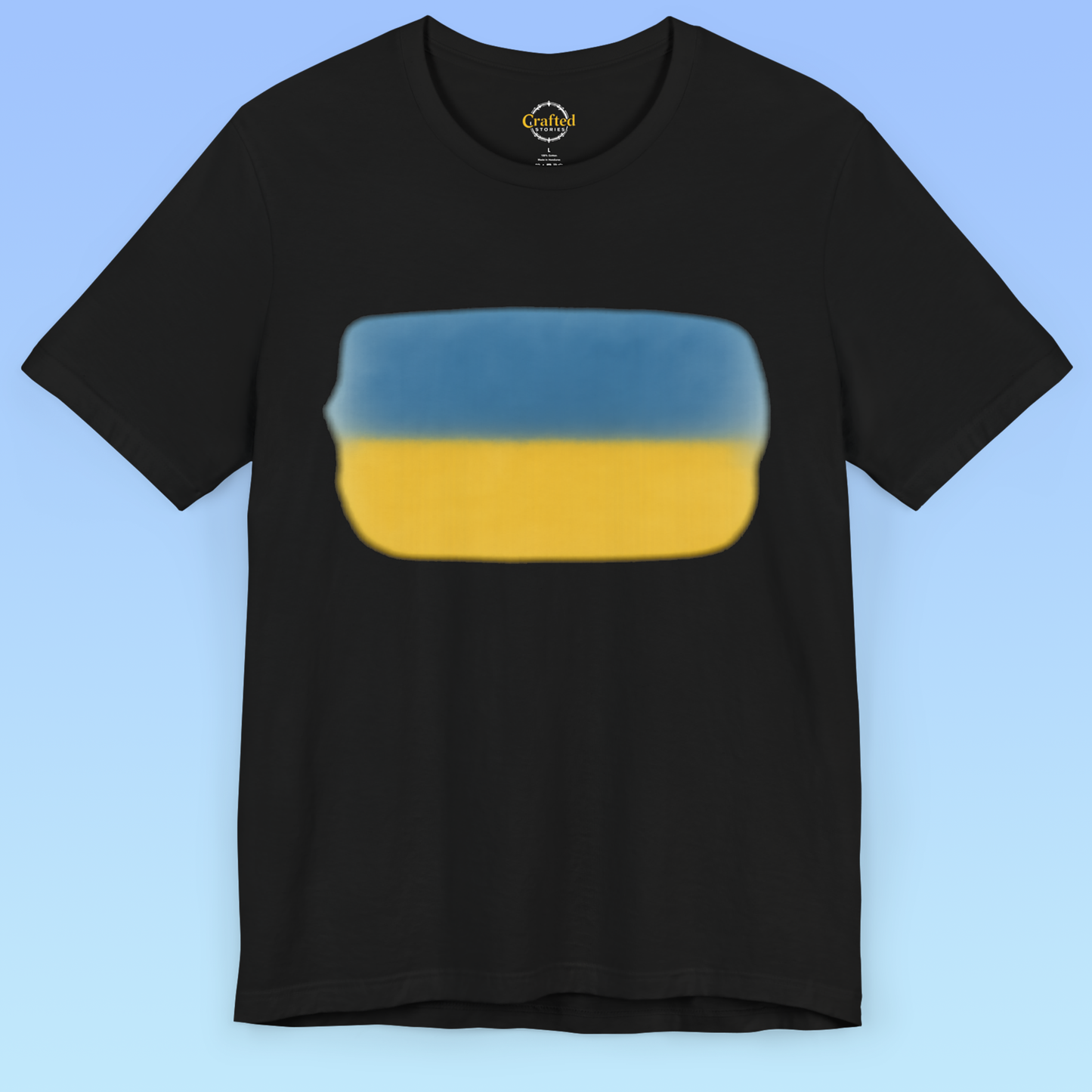 Ukrainian flag and love for homeland Short Sleeve T shirt
