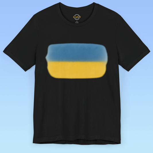 Ukrainian flag and love for homeland Short Sleeve T shirt